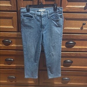 Levi's Blue Ankle Cropped Jeans 30W